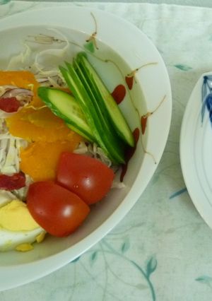 岩塩トマトがトッピング~!の野菜サラダ-レシピのメイン写真