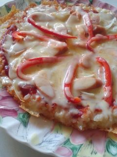 残りご飯で 『とろ~りライスピザ』-レシピのメイン写真