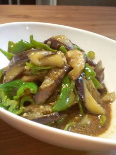 なすとピーマンのからし酢醤油炒め-レシピのメイン写真
