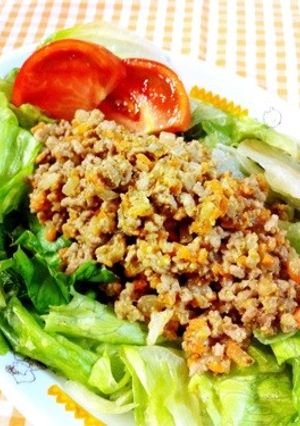 粒マスごまダレ♥ひき肉サラダ-レシピのメイン写真