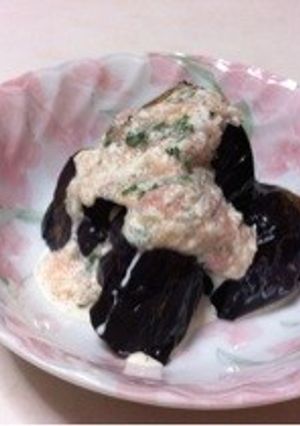 茄子の明太子ソースかけ-レシピのメイン写真