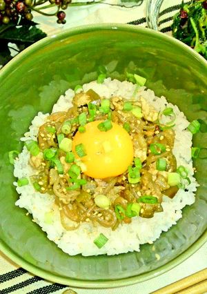 麻婆こんにゃく丼-レシピのメイン写真