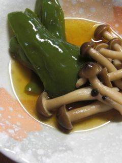 しめじとピーマンの煮びたし-レシピのメイン写真