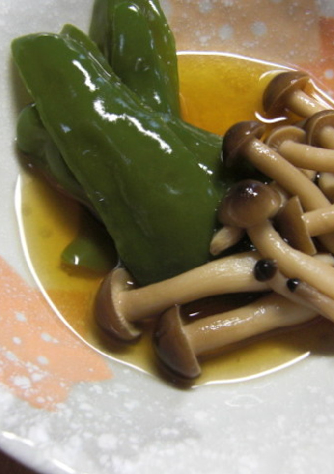 しめじとピーマンの煮びたし-レシピのメイン写真
