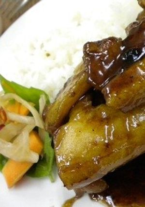 豚ばら肉のブルーベリーソース-レシピのメイン写真