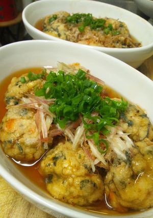 白和えが変身！コロコロ可愛い揚げだし豆腐-レシピのメイン写真