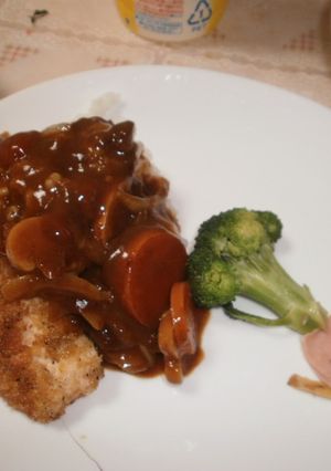 フライパンで作るササミカツカレー-レシピのメイン写真