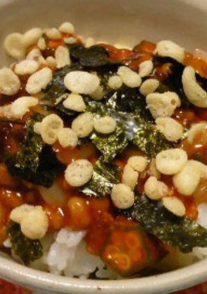 【ピリ辛ウマウマ★イカオクラ丼★】-レシピのメイン写真