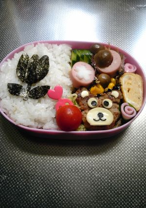 くまさんハンバーグ-レシピのメイン写真