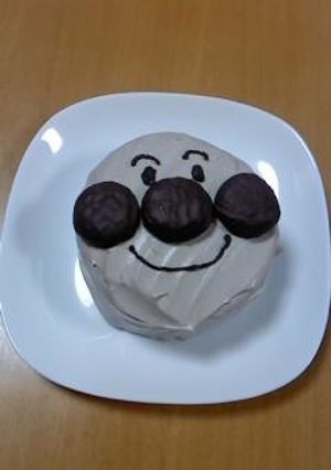 超簡単!アンパンマンのケーキ-レシピのメイン写真
