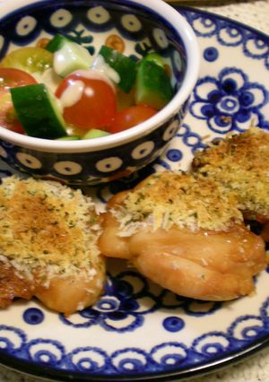 鶏肉のガーリック醤油パン粉焼き☆-レシピのメイン写真
