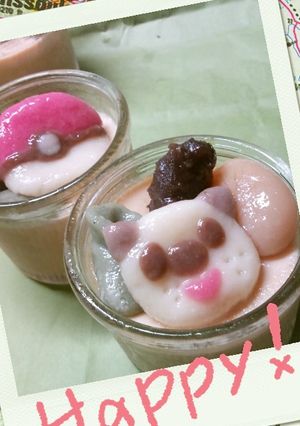 お豆腐白玉＊ミジュマル＊ポケモンBW-レシピのメイン写真