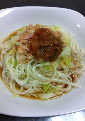 ダイエット梅いなにわうどん-レシピのメイン写真