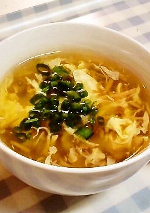 なめたけ入りふわふわ卵のフカヒレ風スープ-レシピのメイン写真