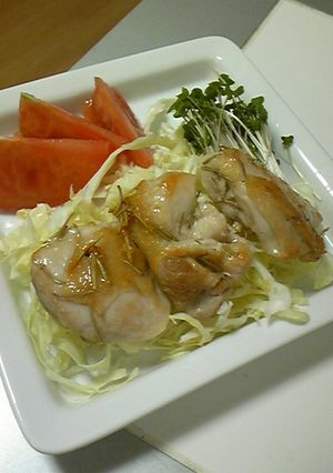 ++鶏肉のローズマリー&クレソル風味++-レシピのメイン写真