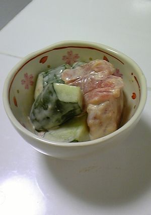++マグロときゅうりの醤油マヨサラダ++-レシピのメイン写真