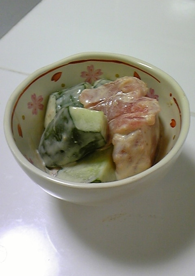 ++マグロときゅうりの醤油マヨサラダ++-レシピのメイン写真