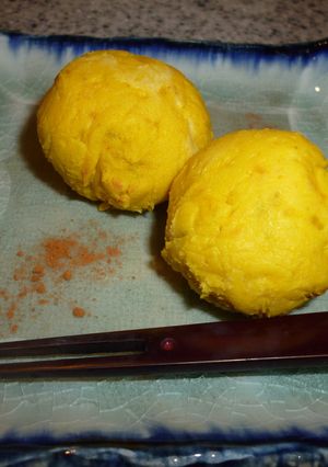かぼちゃとクリームチーズのお団子-レシピのメイン写真