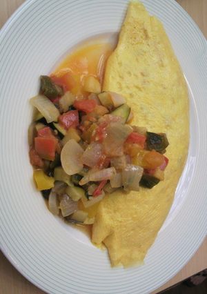 栄養夏野菜ラタトゥィユをオムライスに-レシピのメイン写真