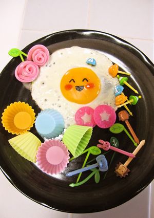 キャラ弁♡デコ弁用→目玉焼きのコツ☆-レシピのメイン写真