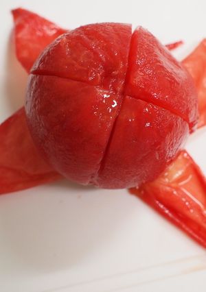簡単！！トマトの皮むき♪-レシピのメイン写真