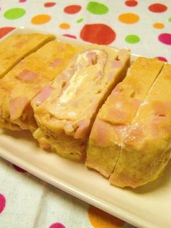 とろ~り✿ハムマヨ卵焼き-レシピのメイン写真