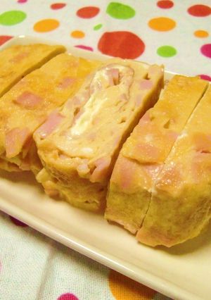 とろ~り✿ハムマヨ卵焼き-レシピのメイン写真