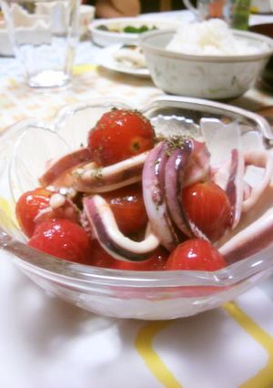 ☆さっぱり☆ミニトマトとイカのマリネ-レシピのメイン写真