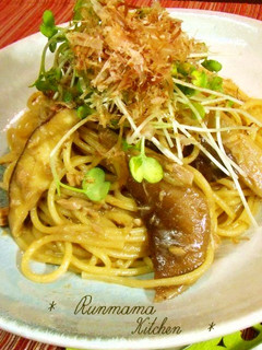 秋✽椎茸とツナのバター醤油パスタ✽-レシピのメイン写真