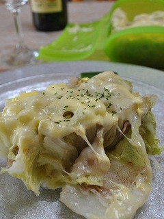 白菜と豚バラ肉のミルフィーユのマヨチーズ-レシピのメイン写真