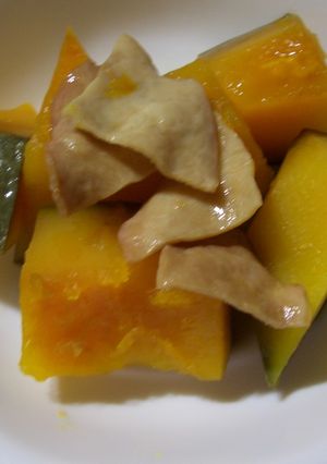 ハムいりかぼちゃ煮-レシピのメイン写真