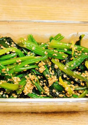白だしで簡単ほうれん草胡麻和え-レシピのメイン写真