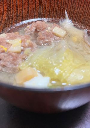 生姜香るタケノコ入り肉団子中華スープ-レシピのメイン写真