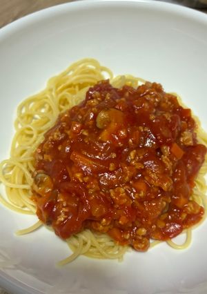 ニャミ姉さんのミートソーススパゲッティ-レシピのメイン写真