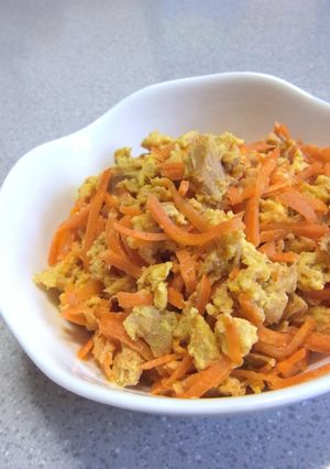 簡単副菜☆人参とツナの麺つゆバター♪-レシピのメイン写真
