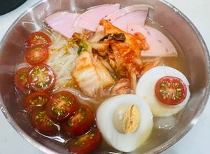 カンタン酢とダシダときび砂糖の冷麺スープ-レシピのメイン写真