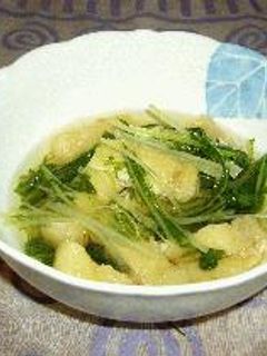 水菜と油揚げの煮浸し-レシピのメイン写真