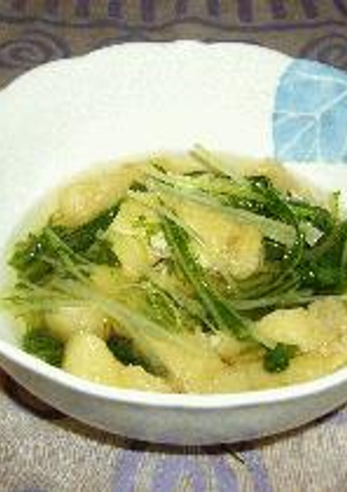 水菜と油揚げの煮浸し-レシピのメイン写真