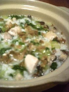 雑炊・鶏肉+チンゲン菜の中華taste-レシピのメイン写真