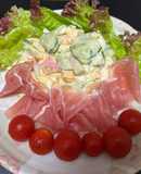 ねり胡麻入りマヨネーズソースの玉子サラダ