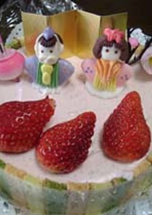 お雛様のムースケーキ-レシピのメイン写真