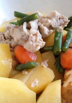 シリコンスチーマーで肉じゃが-レシピのメイン写真