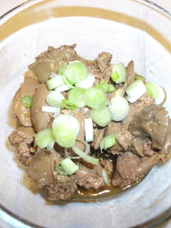 鶏レバーと砂肝の煮付け-レシピのメイン写真