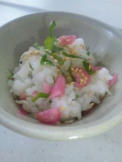みょうがの甘酢漬けで☆さっぱり混ぜご飯-レシピのメイン写真