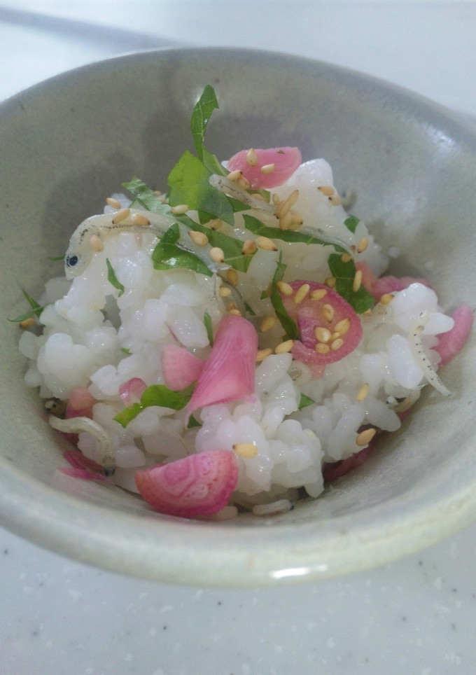 みょうがの甘酢漬けで☆さっぱり混ぜご飯-レシピのメイン写真