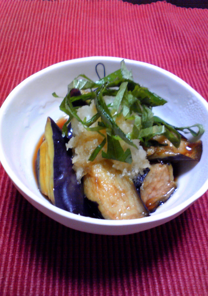 揚げ茄子のおろし麺つゆ-レシピのメイン写真