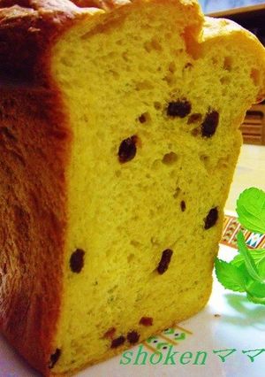 全粒粉入りかぼちゃレーズンパン（HB)♪-レシピのメイン写真