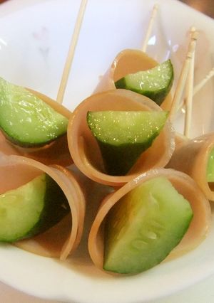 ♪簡単!!クルッとハム巻きゅうり♪-レシピのメイン写真