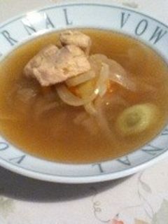簡単!生姜入りぽかぽか鶏肉スープ-レシピのメイン写真