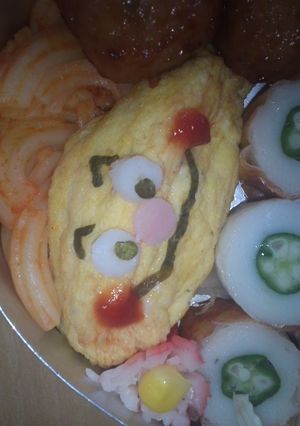 お弁当に★ｶﾚｰﾊﾟﾝﾏﾝのｵﾑﾚﾂ-レシピのメイン写真